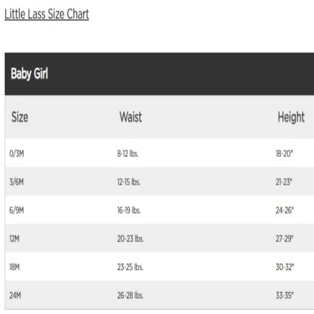 Little Lass Baby Girls 2pc Onesie Top and Jumper Set NEW - Picture 9 of 9